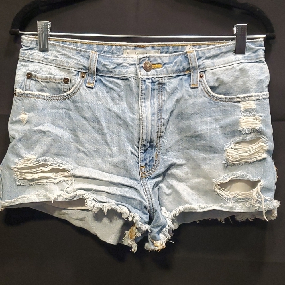 Abercrombie & Fitch Distressed Shorts SZ 8